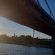 Октябрьский мост - вид с реки