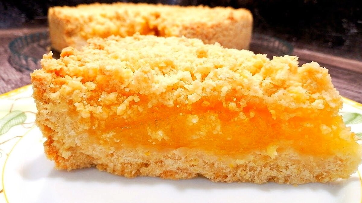 выпечка насыпной пирог с абрикосами
