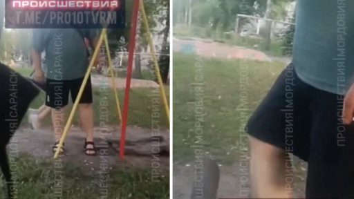 Толстяк разъяснил ребенку понятия 90-х и отжал качель