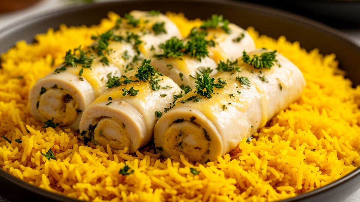 блюда из курицы куриные рулетики с сыром и рисом
