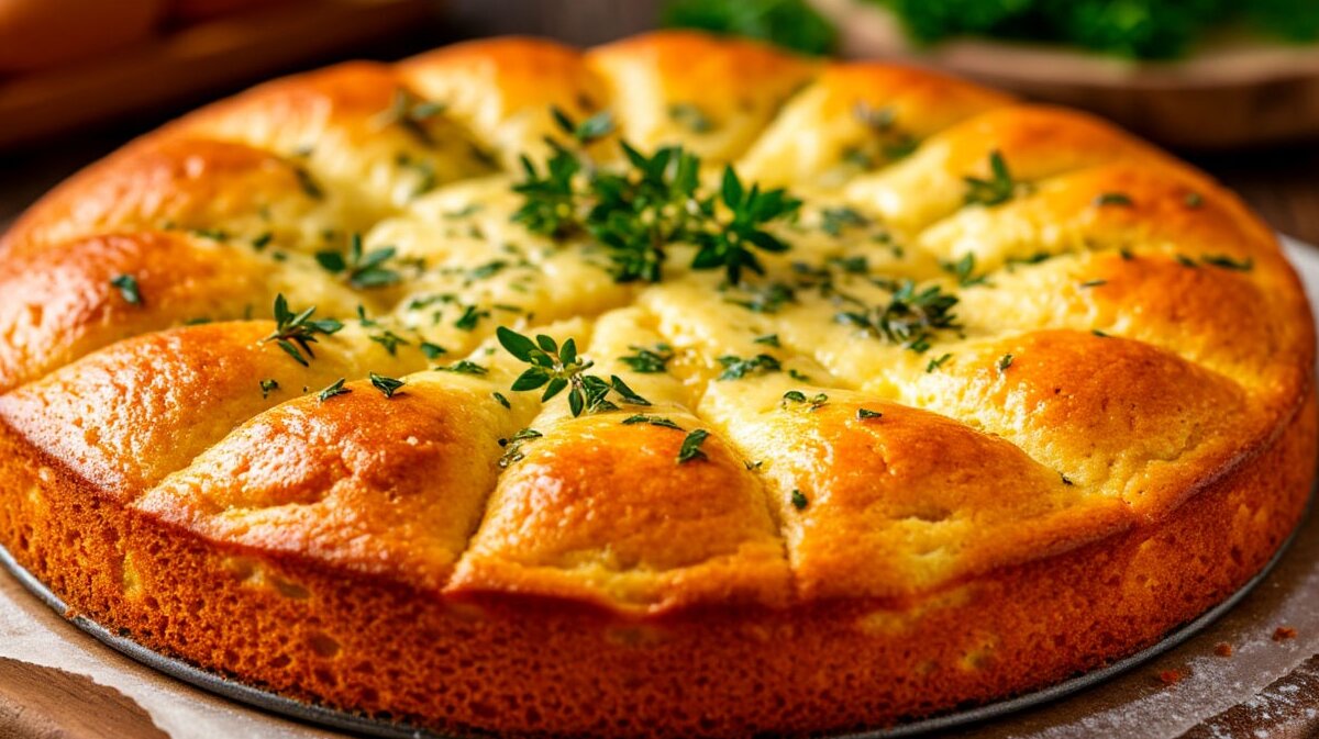 выпечка бисквит с сыром и зеленью