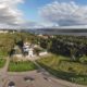 Храм в Макаринской роще - вод сверху