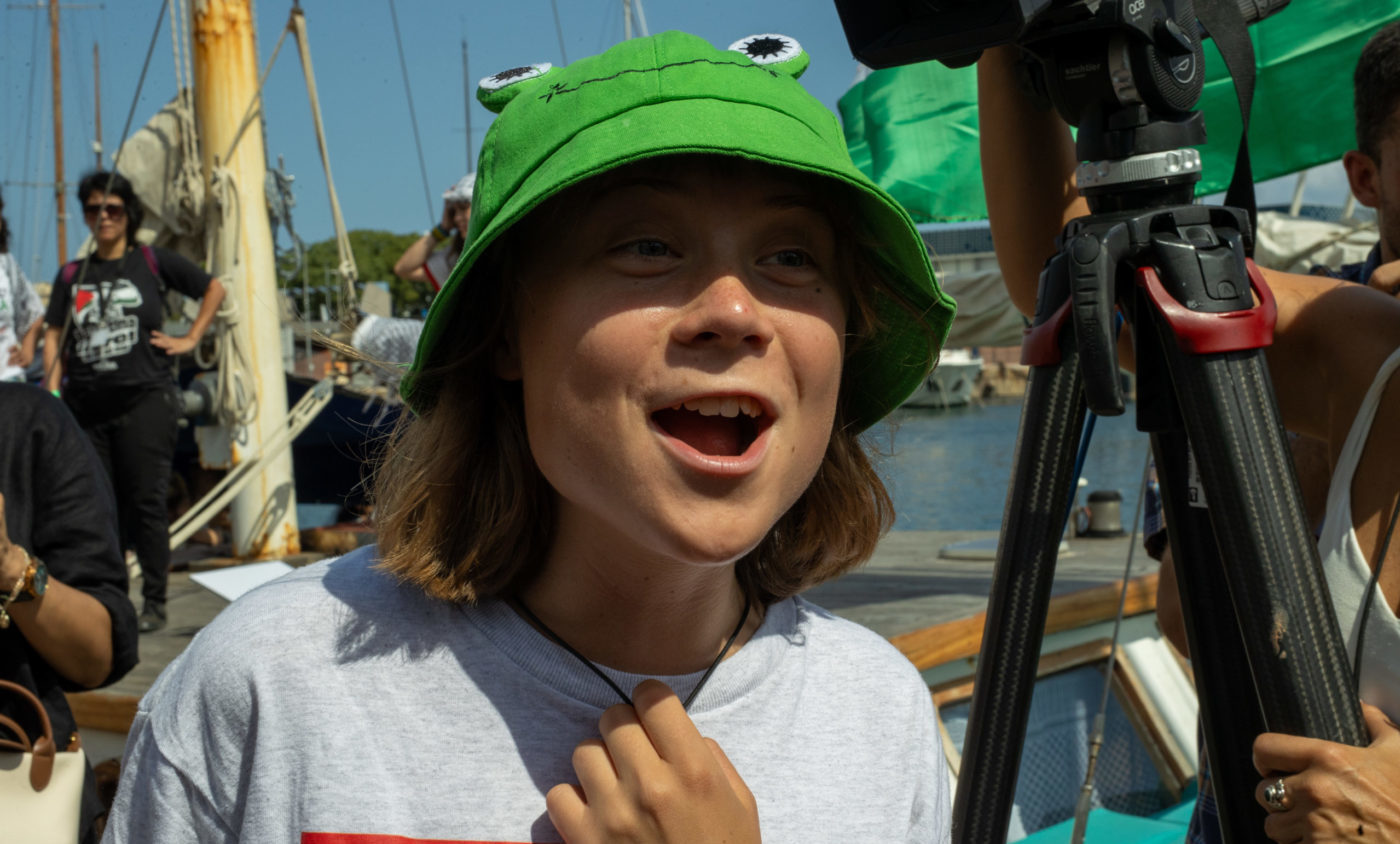 Грета Тунберг Global Sunat Flotilla, Barcelona II