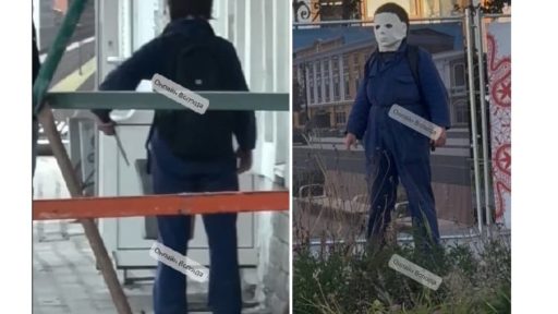Вологжане прячутся от женщины с ножом и в маске