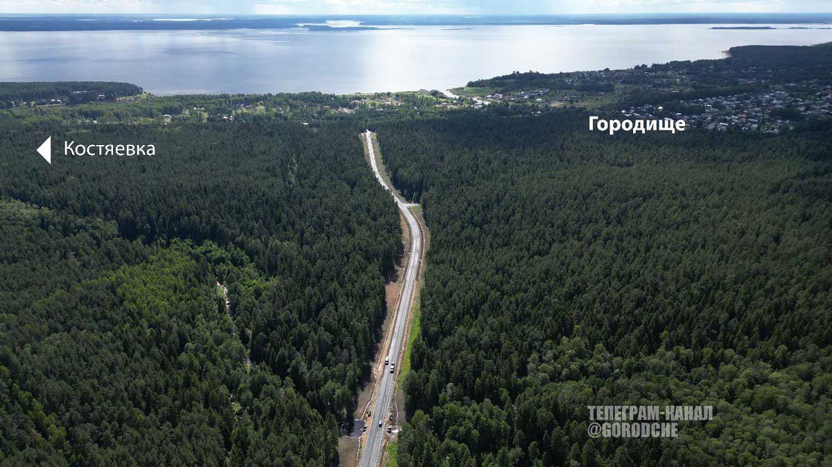 дорога-к-Костяевке Под Череповцом начали асфальтировать дорогу к Костяевке