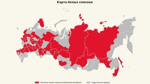 В Череповце частично заработал «белый список» сайтов при ограничении мобильного интернета