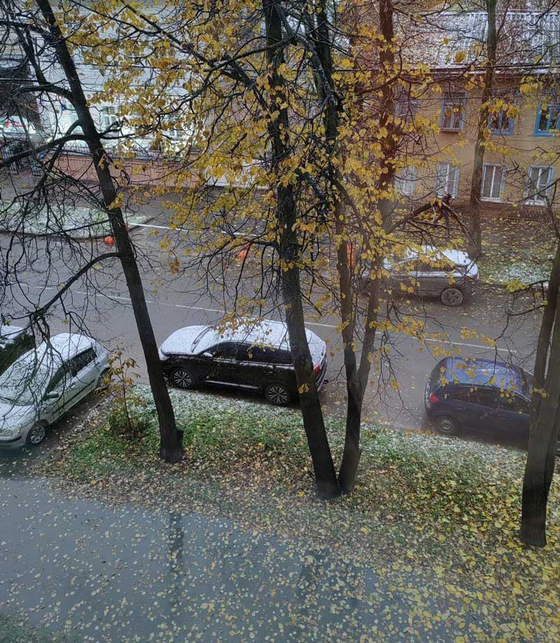 В Вологде выпал первый снег: власти проверяют готовность коммунальной техники к зиме