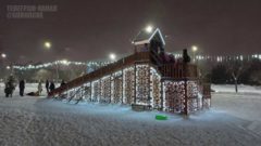 Деревянные горки откроют 10 декабря