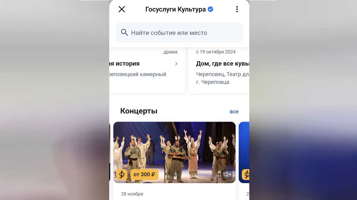 В MAX заработал сервис «Госуслуги Культура»