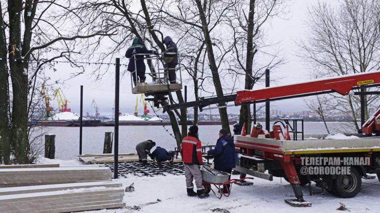 В Череповце завершается строительство именной набережной Нины Соколовой
