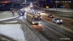 Съезд с моста в Зашекснинском районе