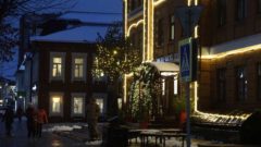 В Череповце бизнес активно подключился к новогоднему оформлению города