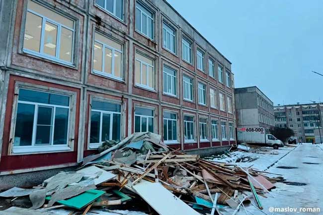 В Череповце началась подготовка школы №32 к масштабной реконструкции