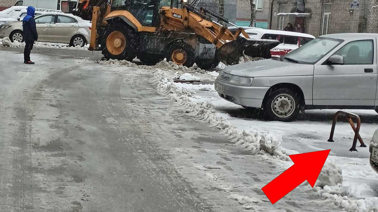В Череповце начали убирать незаконные парковочные блокираторы