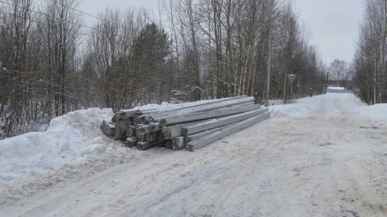 Дорогу к причалам в Череповце оборудуют освещением