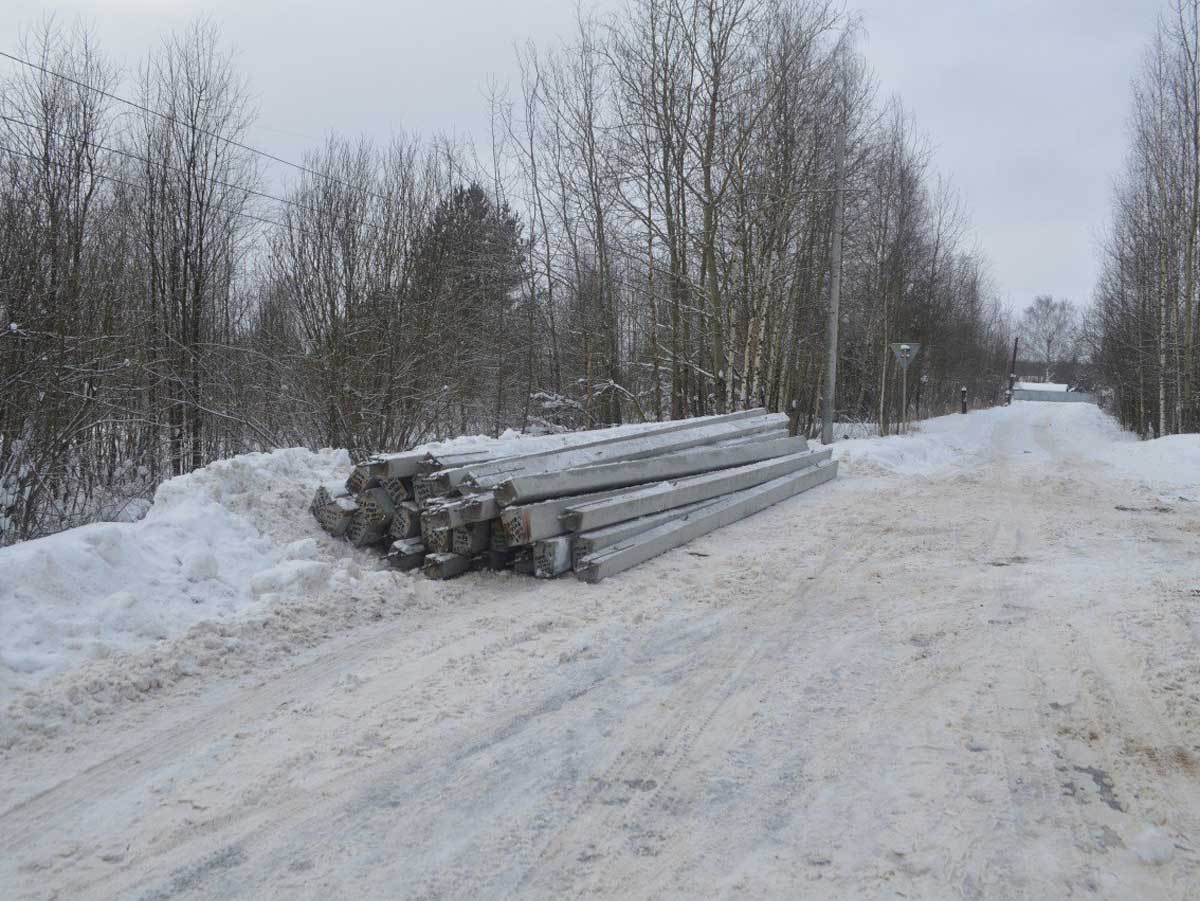 Дорогу к причалам в Череповце оборудуют освещением