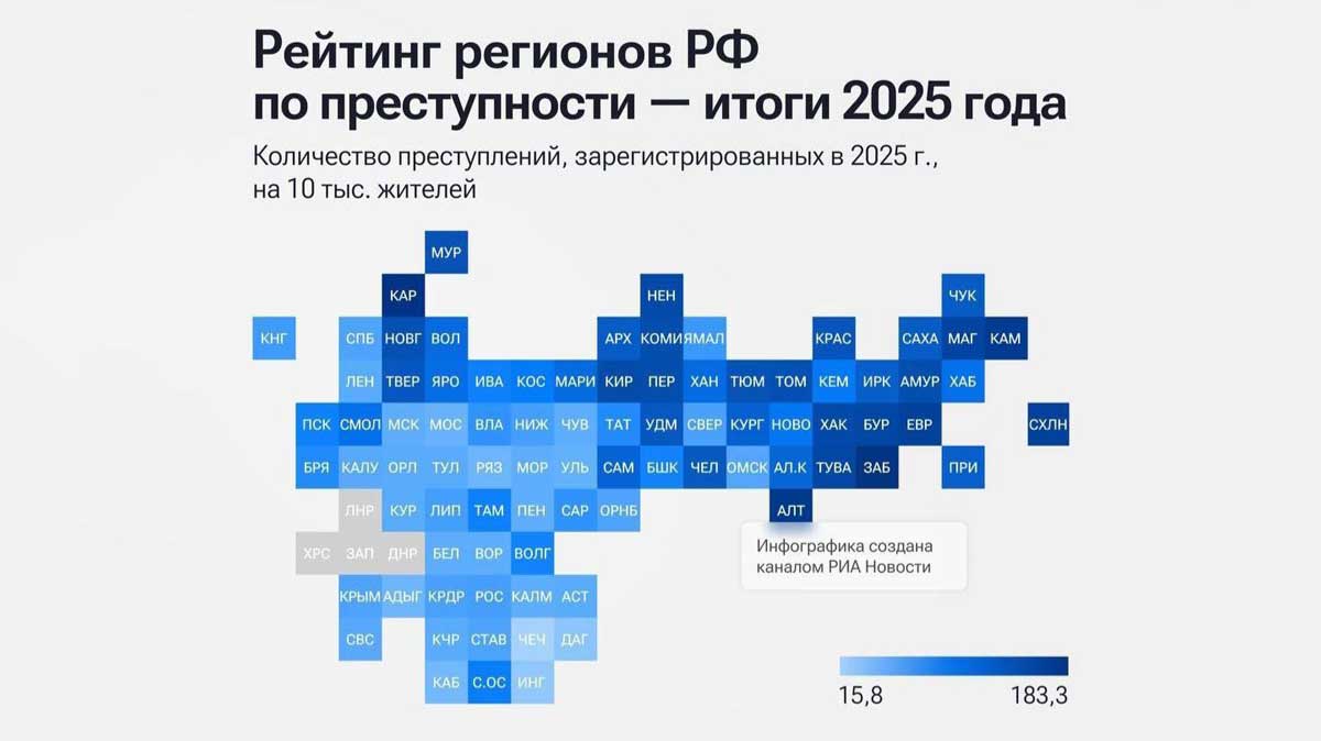 Вологодская область вошла в число регионов со снижением преступности