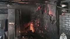 Последствия пожара в Сазоново