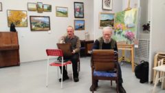 Владислав Сергеев (на переднем плане) - последние фото в Доме художника