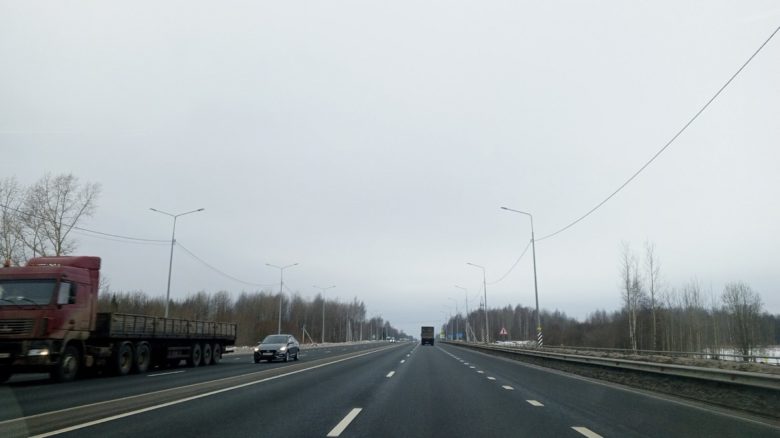 Трасса А-114 между Череповцом и Шексной