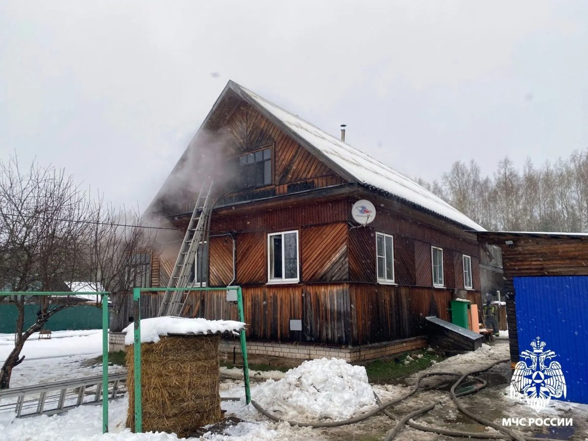 Дом после пожара