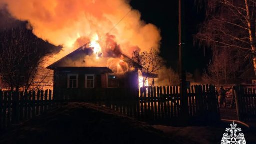 Пожар в Харовске