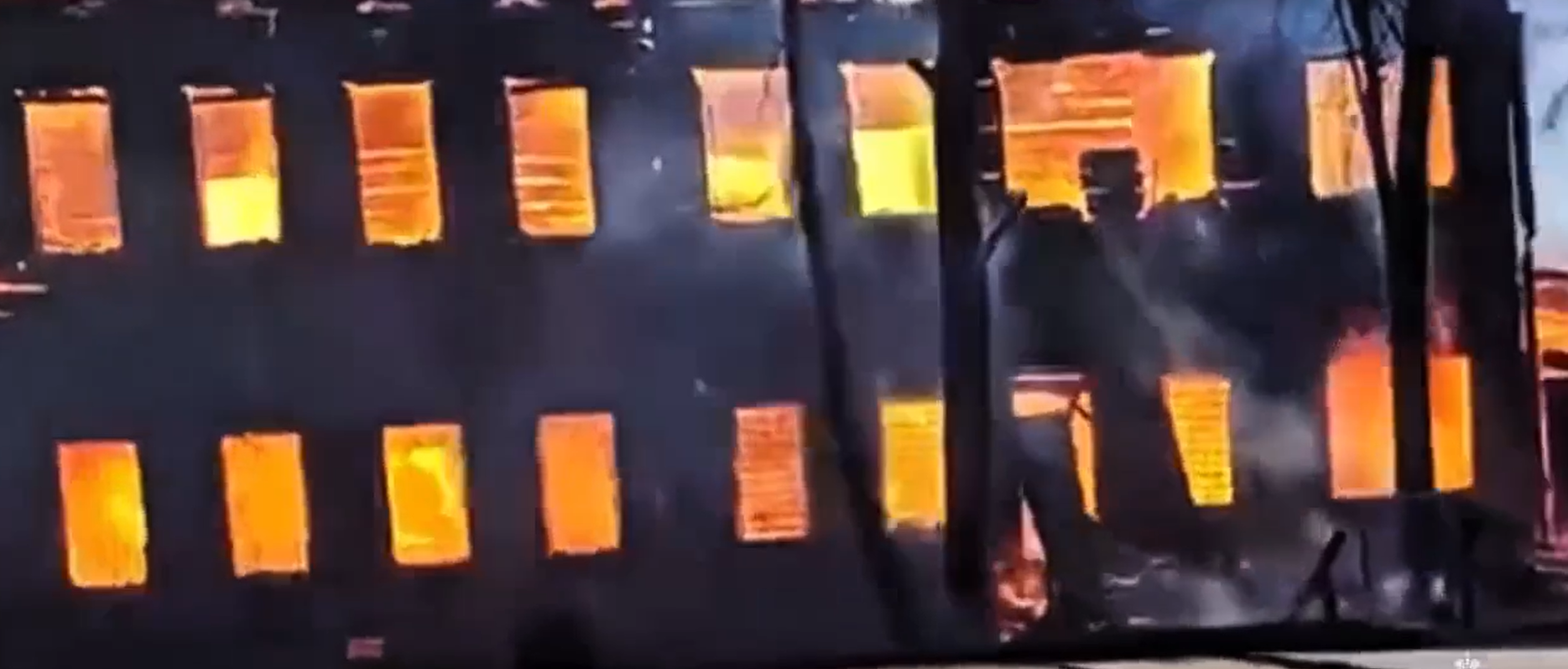 Пожар в селе имени Бабушкина