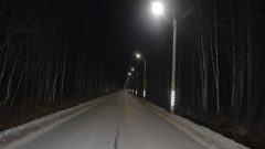 К 9 Мая на дачной дороге впервые зажглось уличное освещение