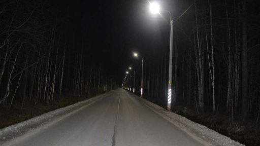 К 9 Мая на дачной дороге впервые зажглось уличное освещение