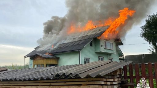 Пожар в Нюксенице