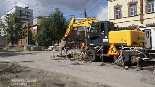 В Череповце обновляют теплосети перед ремонтом дорожного покрытия