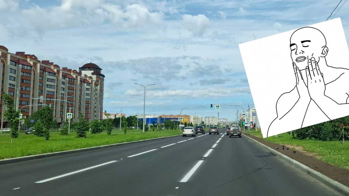 В Череповце продолжается нанесение дорожной разметки
