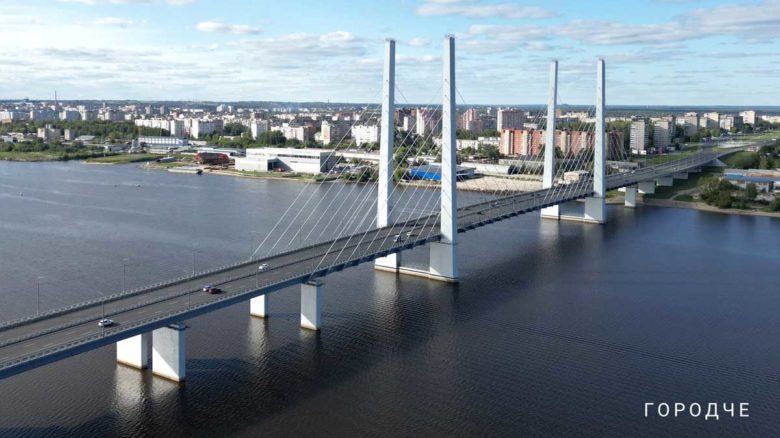 У Архангельского моста проведут обследование с использованием дрона