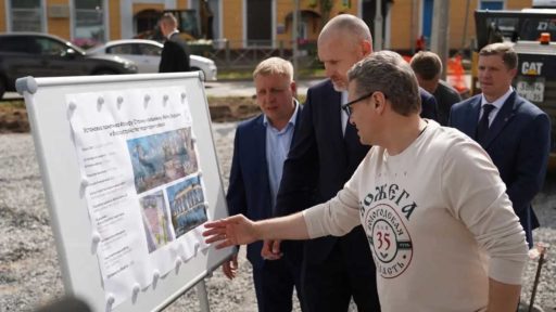 Сквер с памятником Сталину и Бардину в Череповце откроют ко Дню металлурга