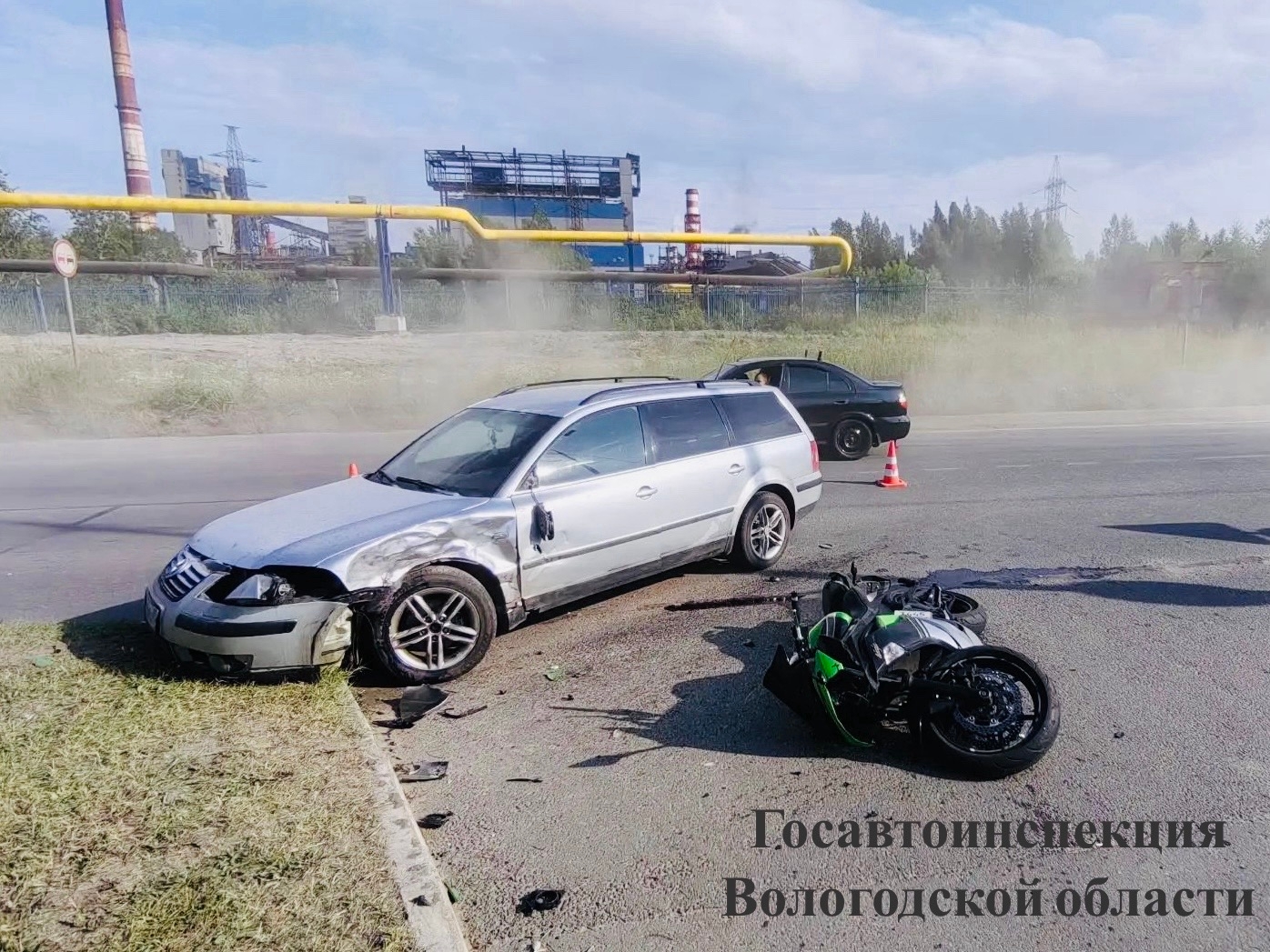 место аварии