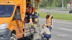 В Череповце продолжают обновлять дорожную разметку