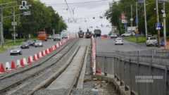 Для новых трамвайных поворотов в Череповце согнули 80 метров рельсов