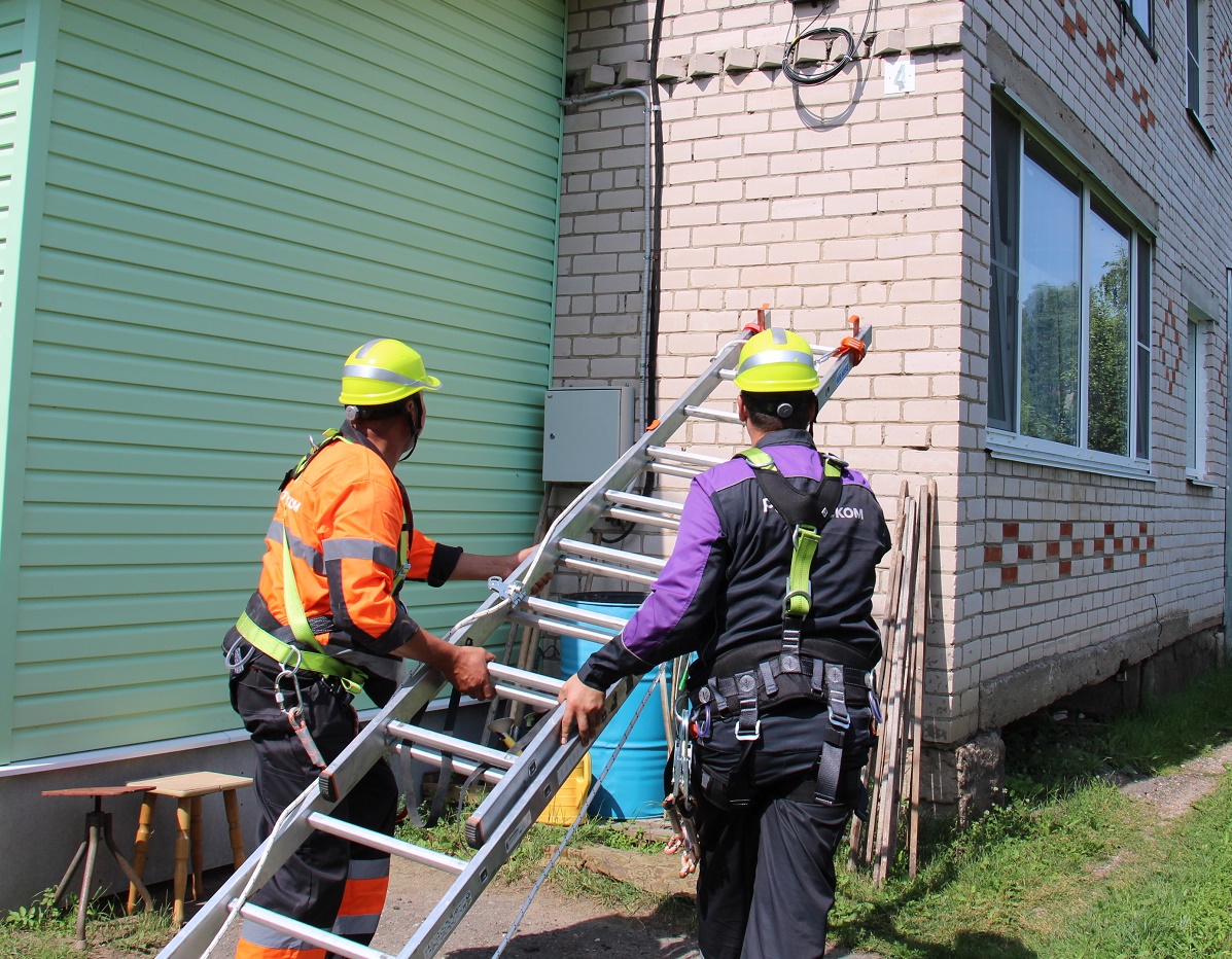 Строительство распределительной оптической сети в Устье