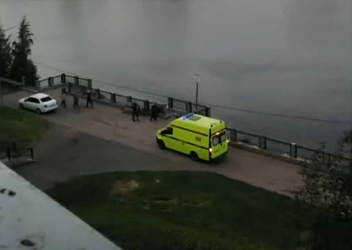 Скриншот видео очевидца