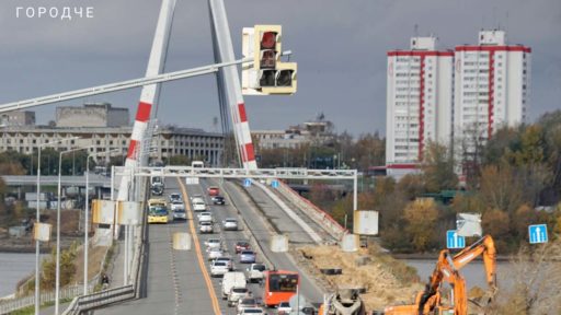 На Октябрьском мосту в Череповце изменили схему движения